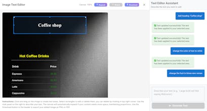 Editing text in images made accurate gallery image