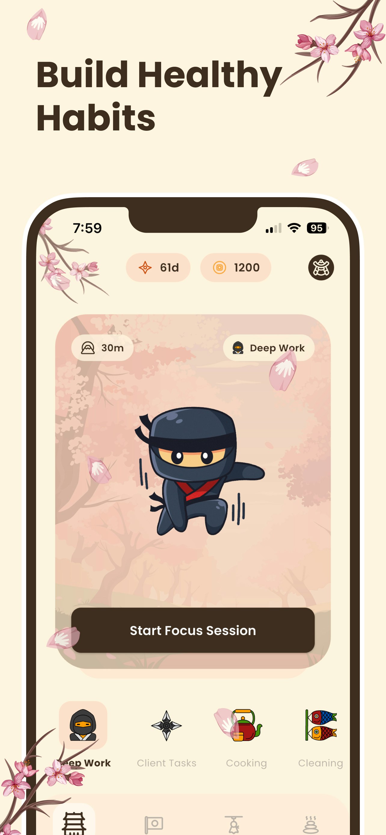 Focus Ninja - Screenshot 3 showing product features and functionality