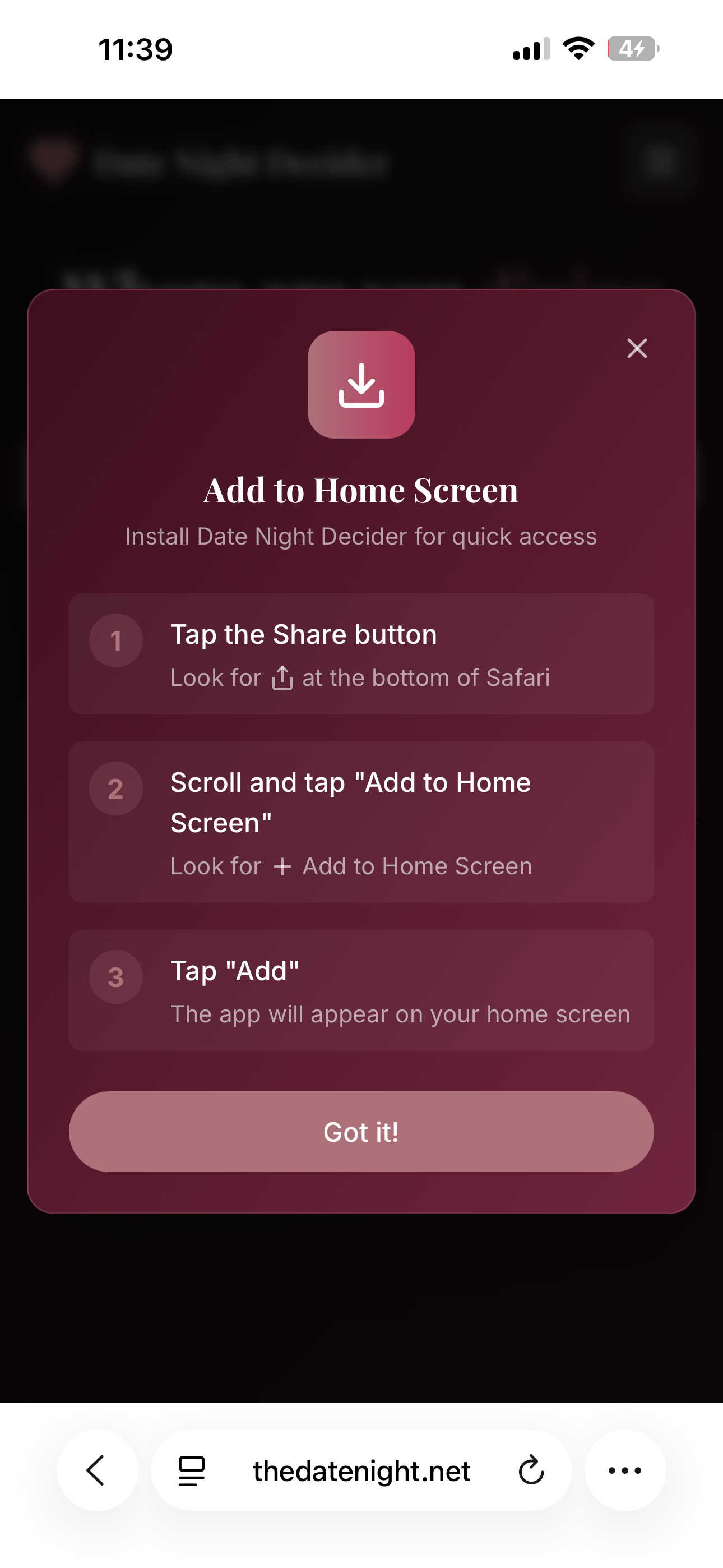 Rou — Your Night. Decided. - Screenshot 3 showing product features and functionality