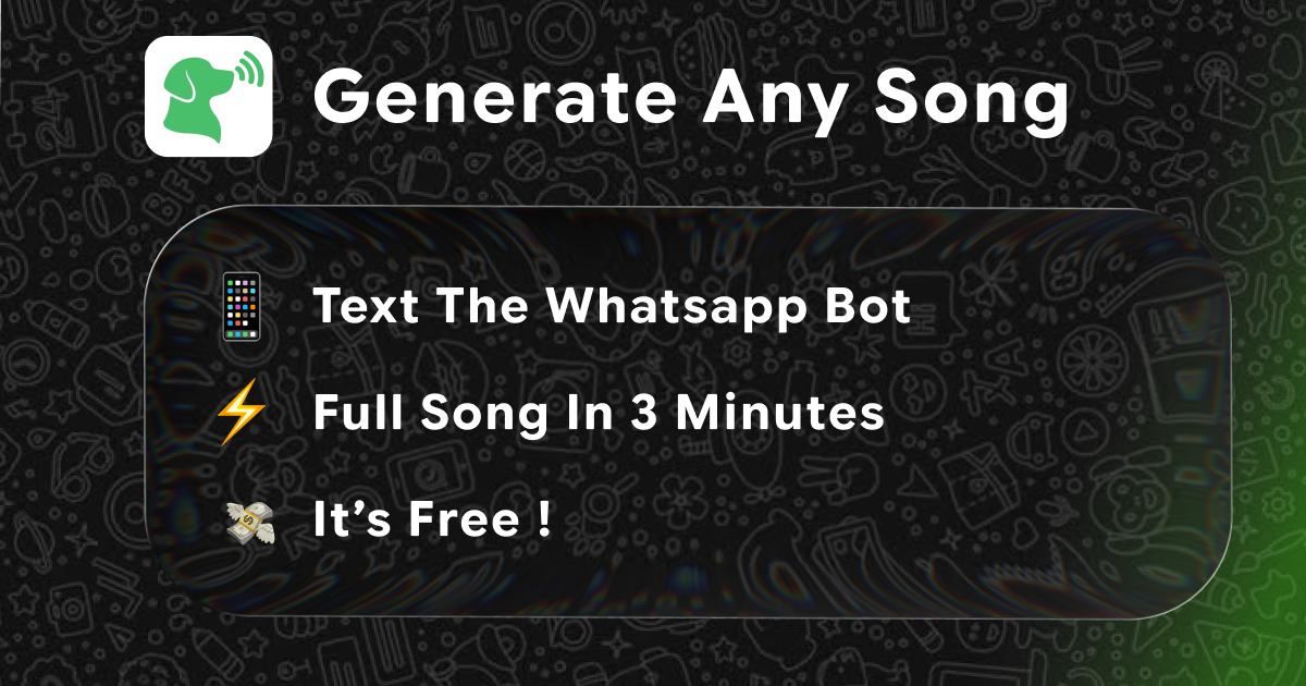 Slopify - Generate AI Music In WhatsApp gallery image
