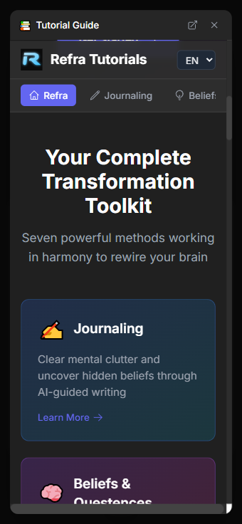 Média Refrade - Remplacez votre cerveau avec un journal guidé et une introspection. 5