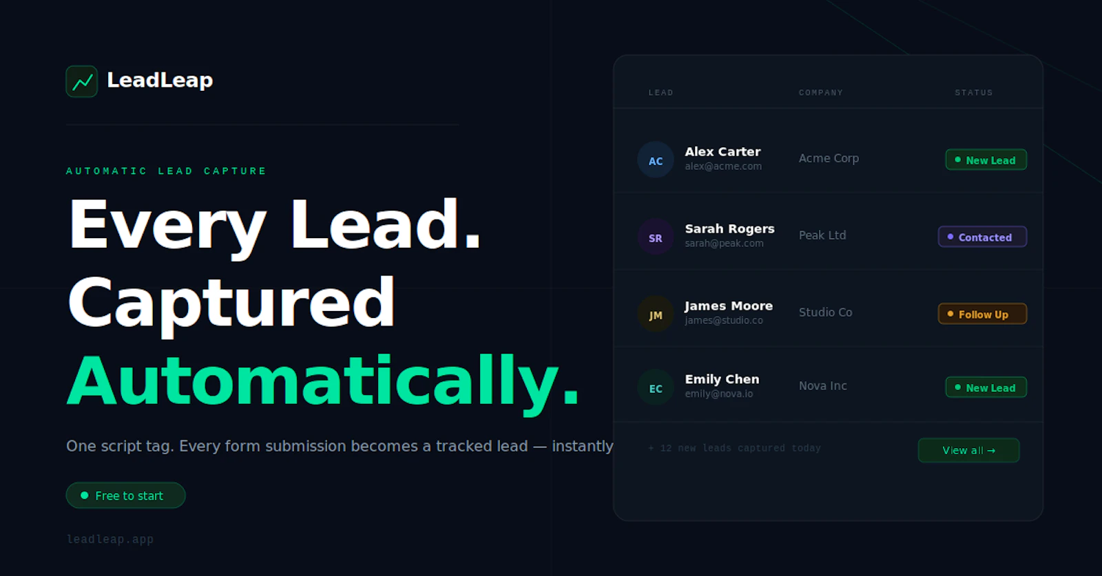LeadLeap screenshot 1