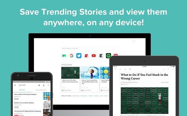 Pocket New Tab gallery image
