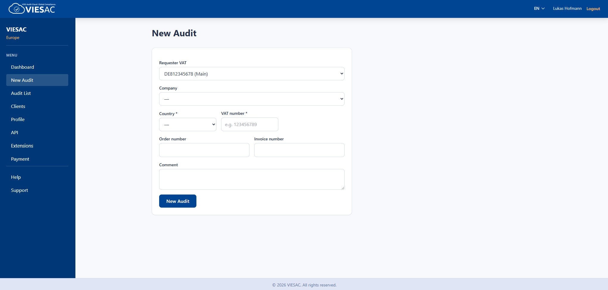 VIESAC - Screenshot 2 showing product features and functionality