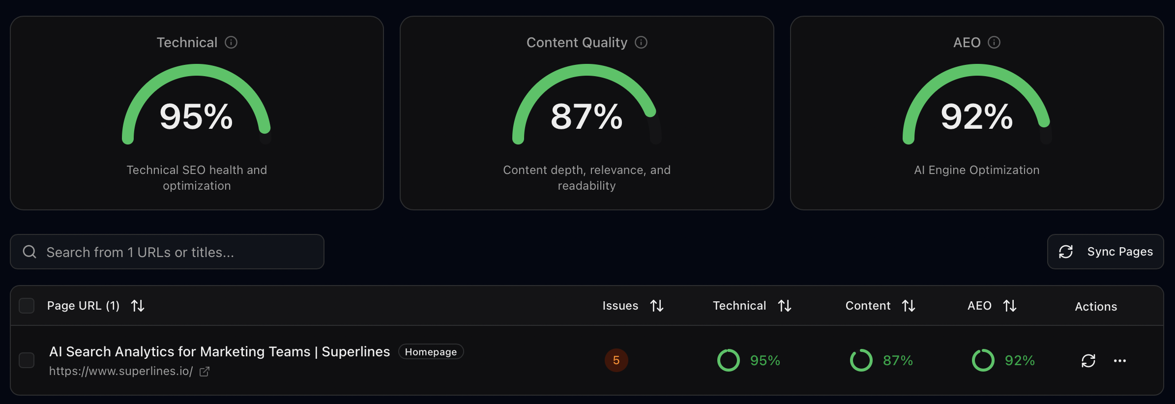 Superlines AI Search Platform gallery image