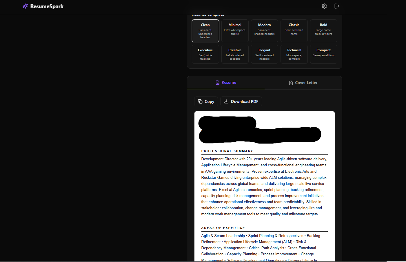 ResumeSpark gallery image