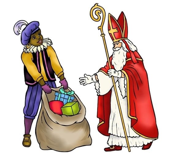 Página para colorir Sinterklaas
