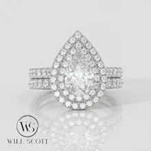 14k white gold wedding ring gallery image