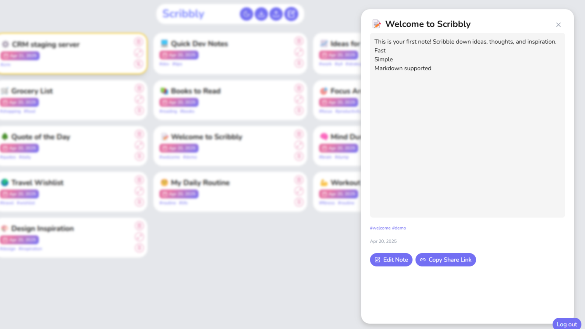 Krabbel - Een speelse, minimalistische noten -app voor creatieve denkers. media 3