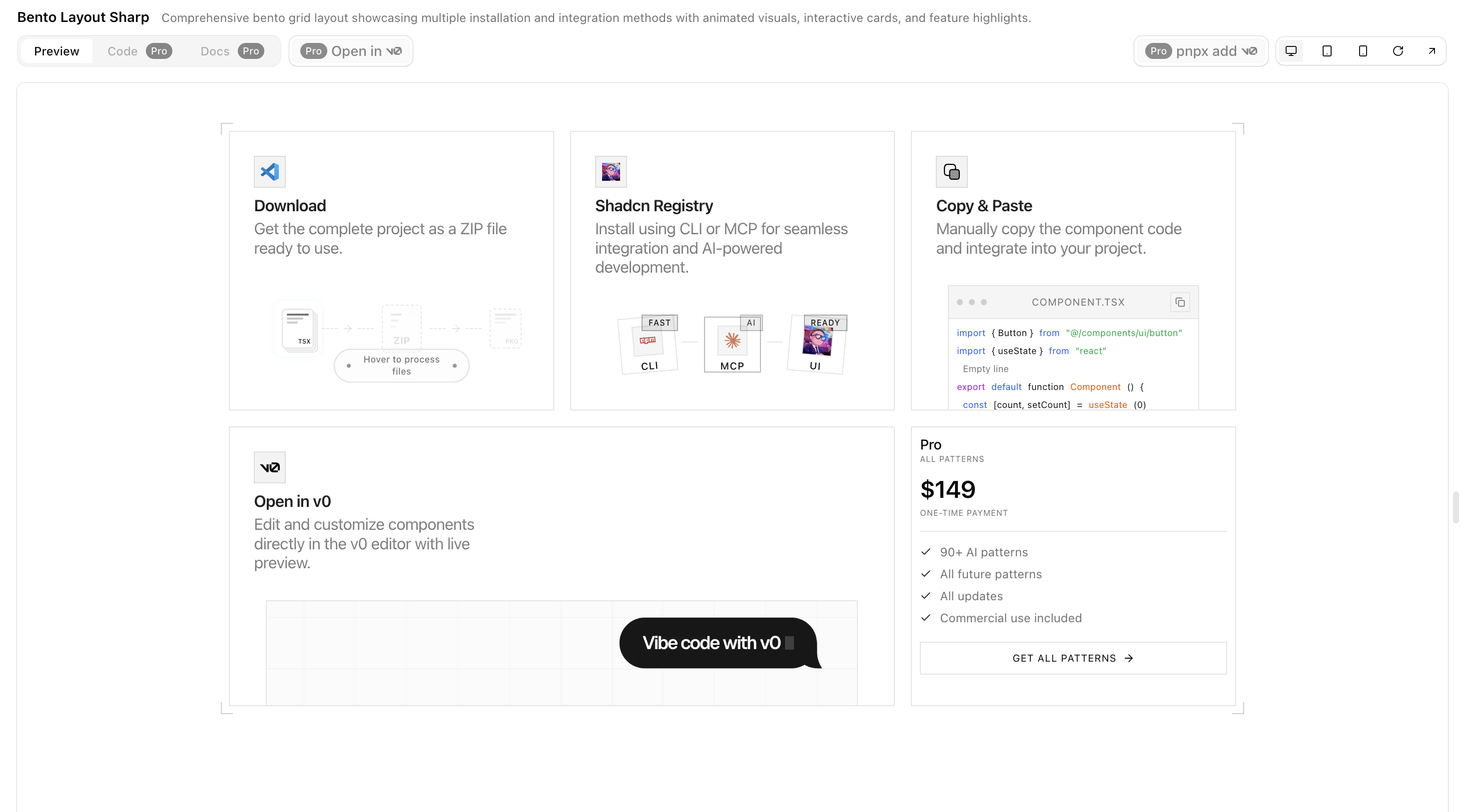 Shadcn Blocks gallery image