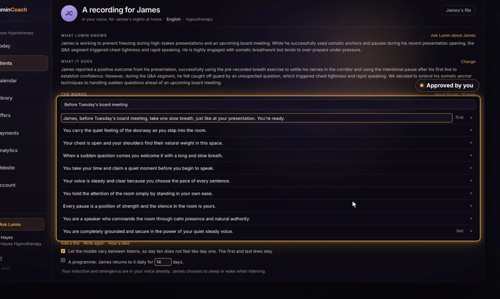 LuminCoach screenshot 9