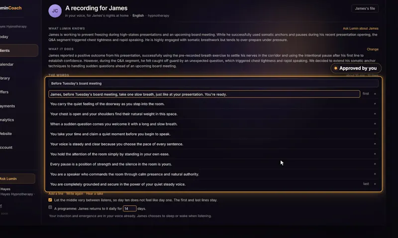 LuminCoach screenshot 9
