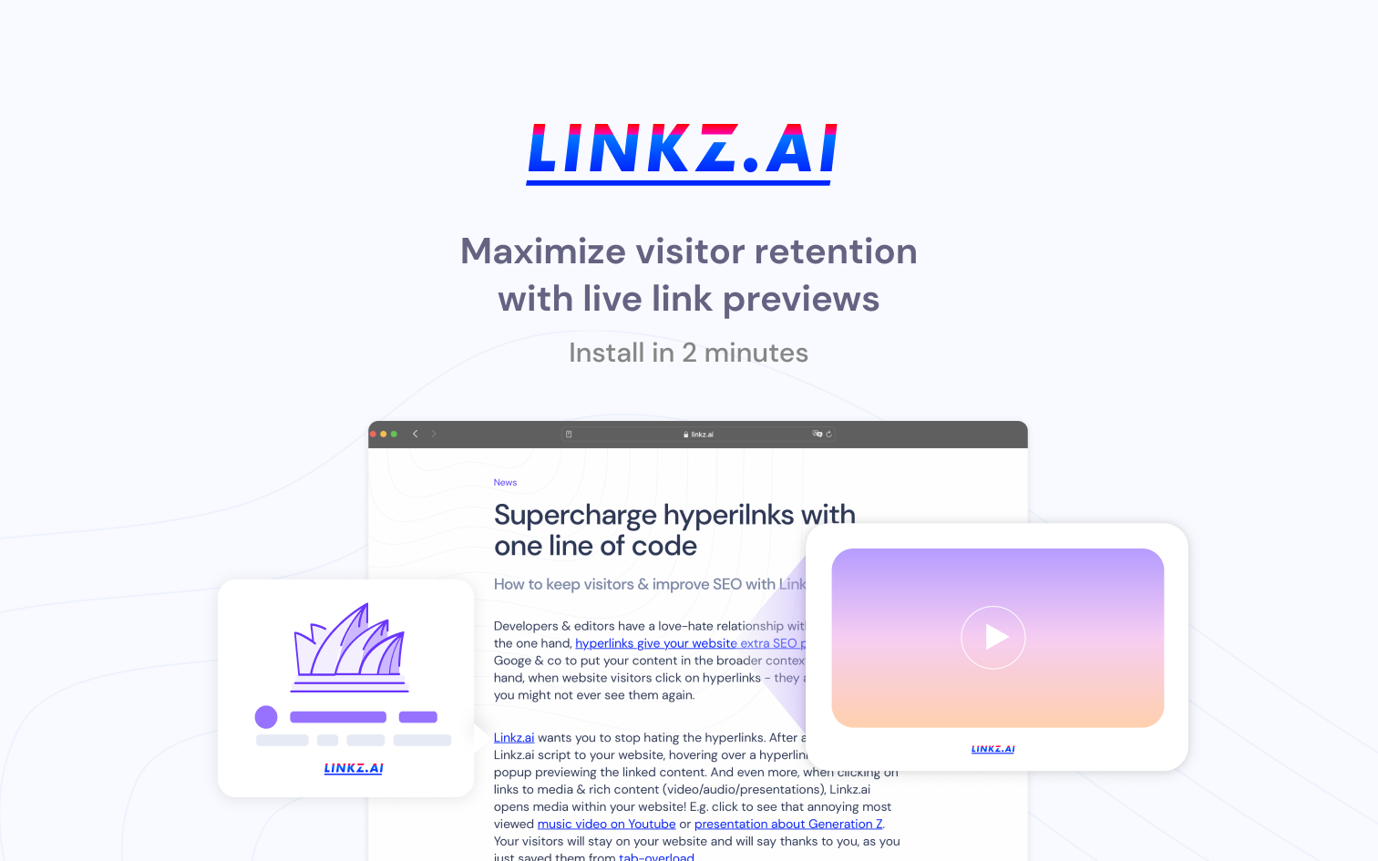 startuptile Linkz.ai 3.0-Maximize visitor retention with live link previews