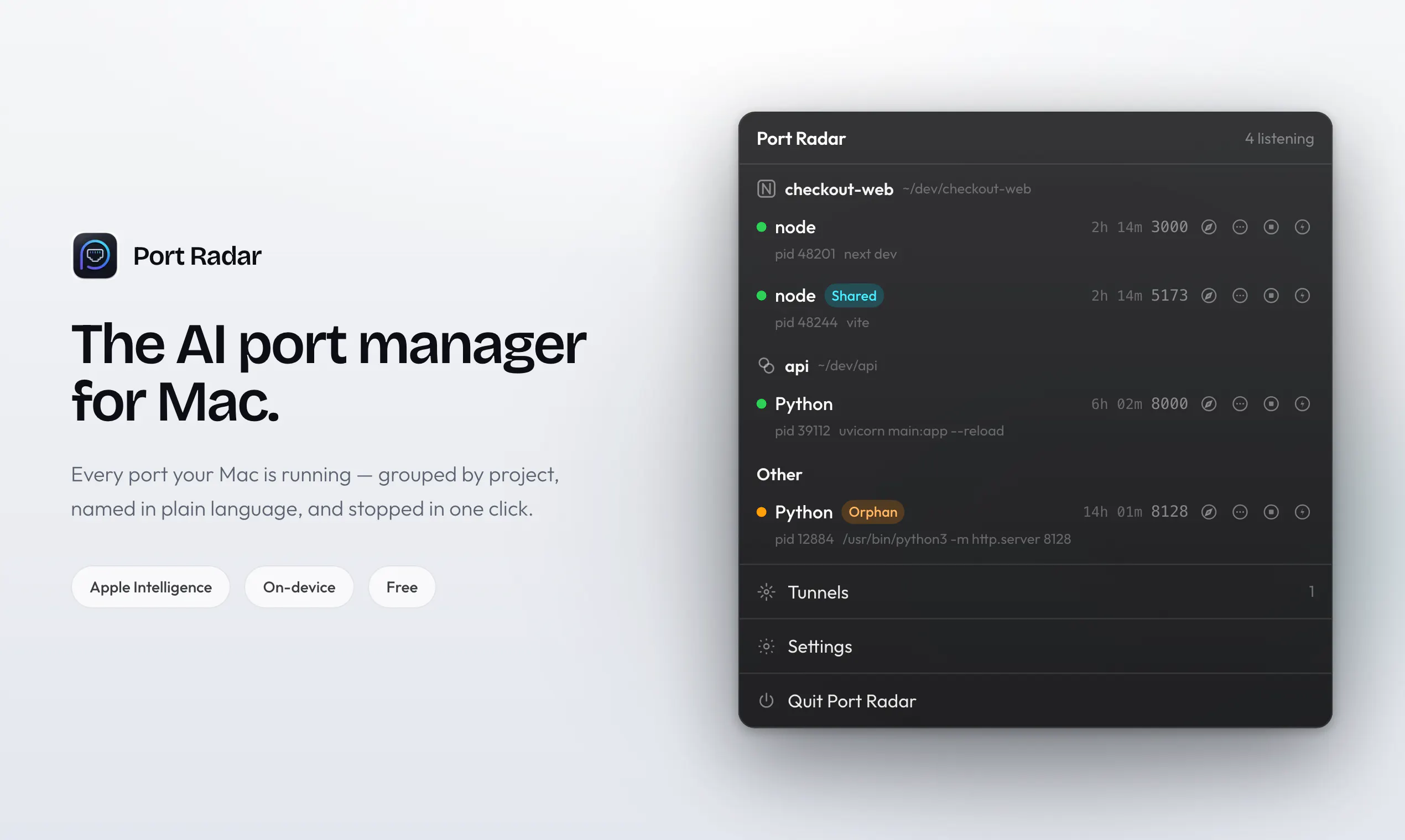 Port Radar for macOS gallery image