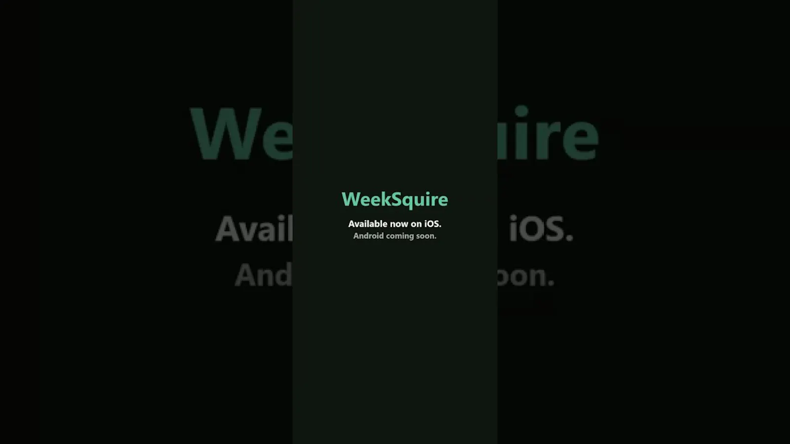WeekSquire screenshot 1 (video preview)