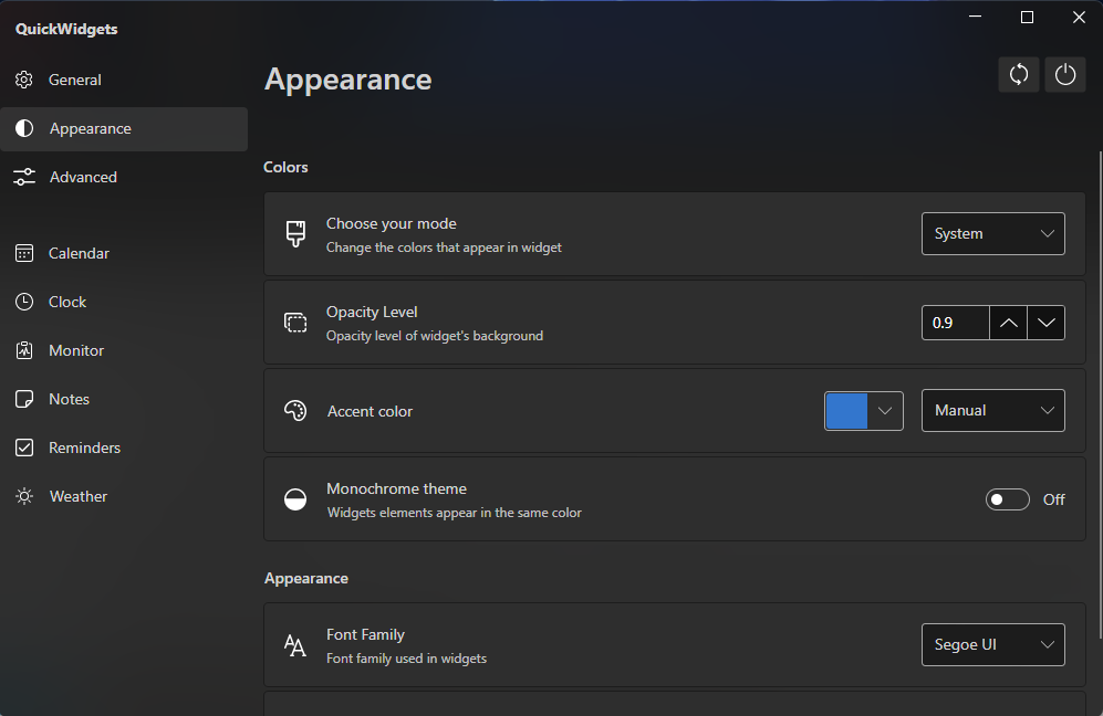 QuickWidgets - Screenshot 5 showing product features and functionality