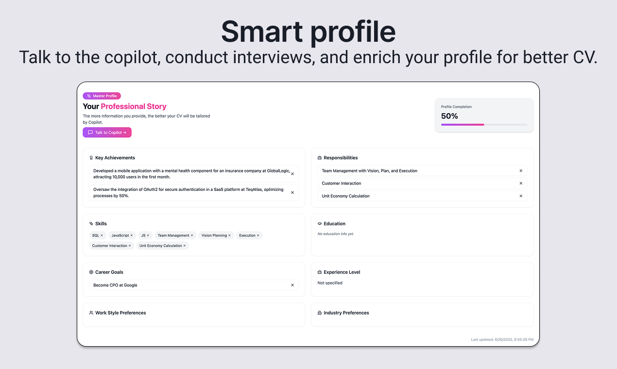 MyPitch.guru - CV, AI와의 모의 인터뷰, 트랙 응용 프로그램을 조정하십시오 미디어 5