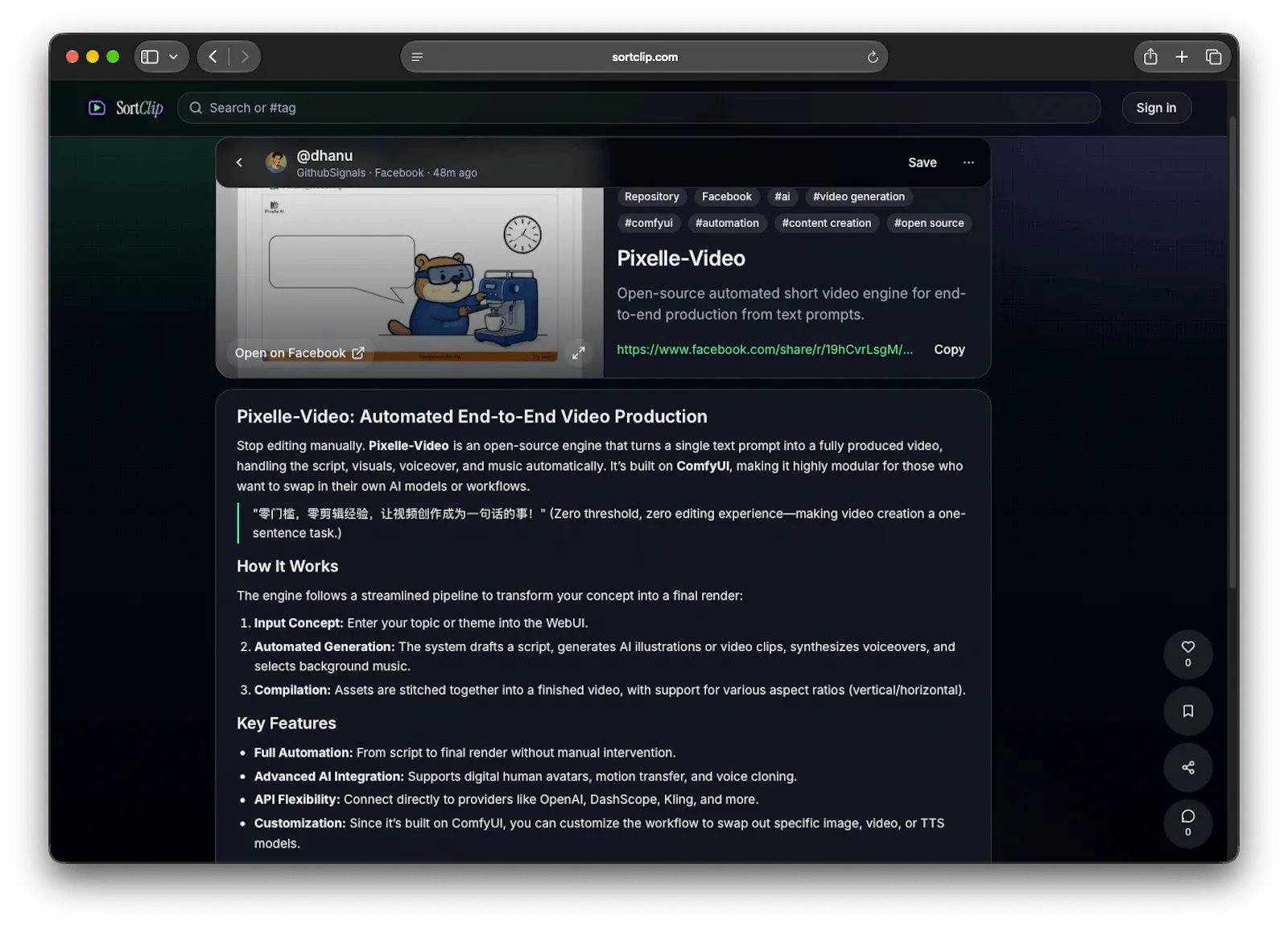 SortClip screenshot 2