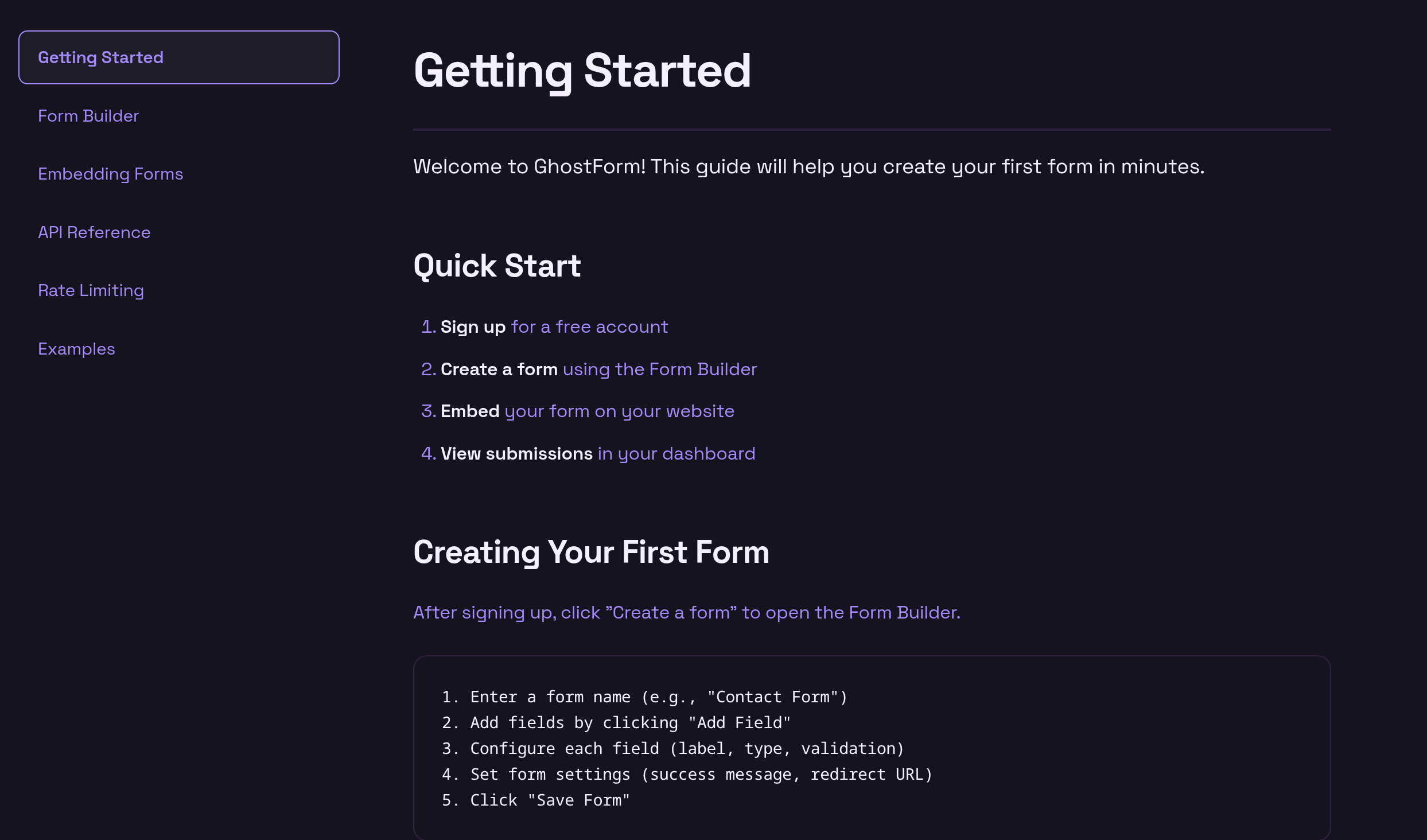 GhostForm gallery image