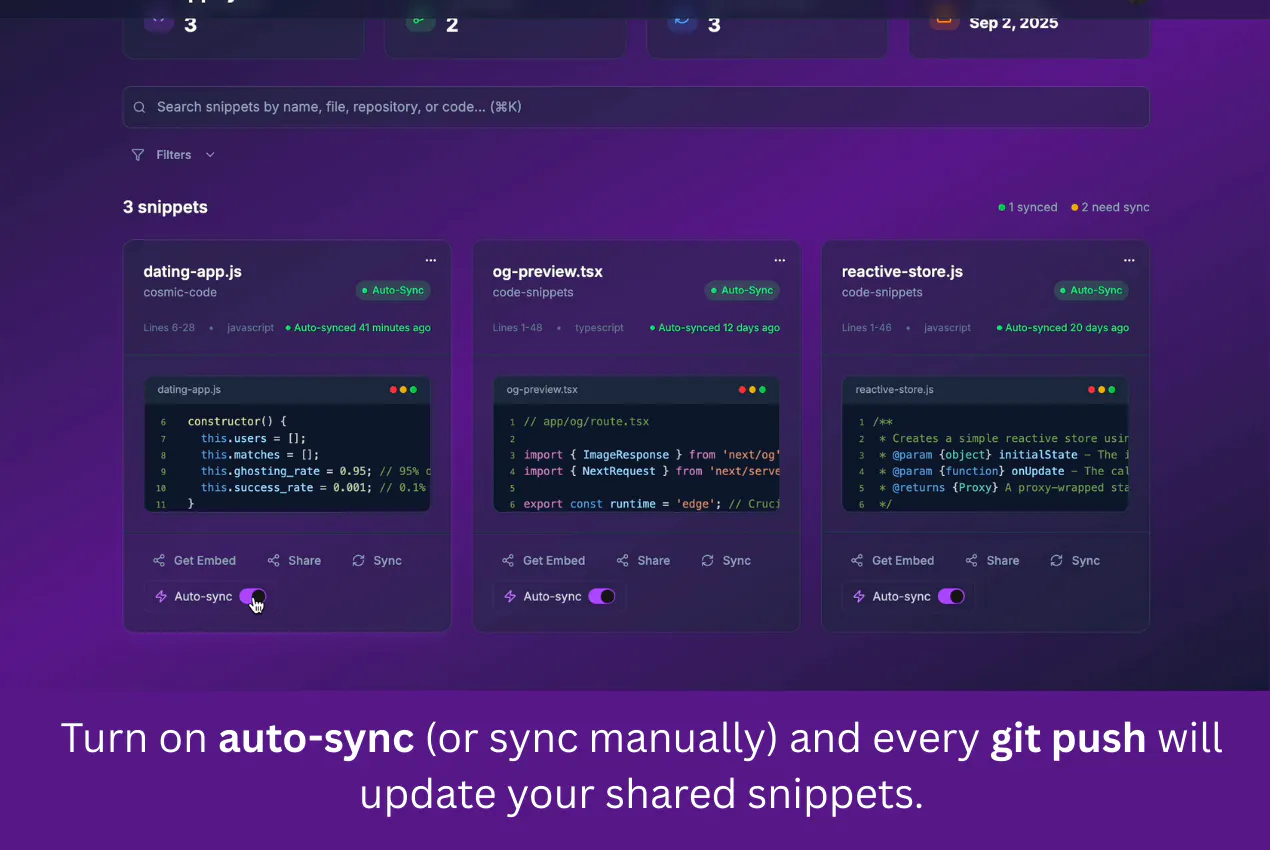 SnippSync gallery image
