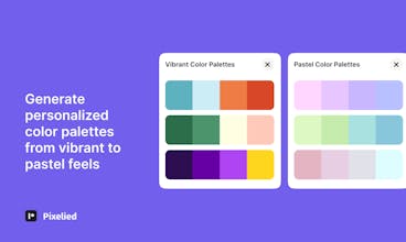 カラーパレット生成器 - 写真やカラーピッカーから簡単に色を選ぶことができます。