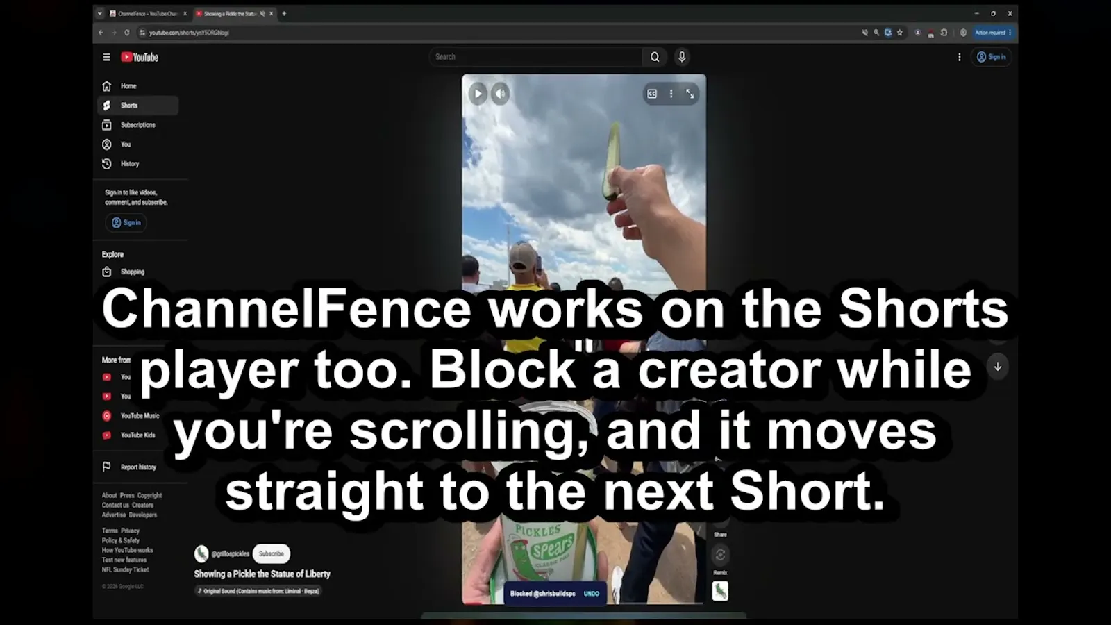 ChannelFence screenshot 1 (video preview)