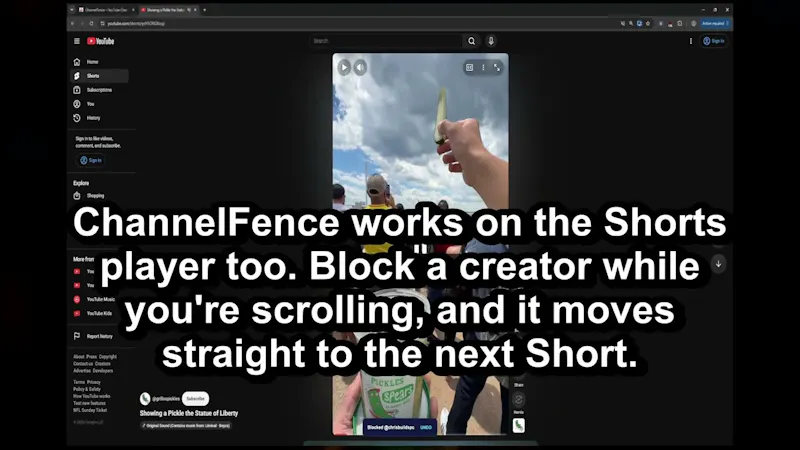 ChannelFence screenshot 1 (video preview)
