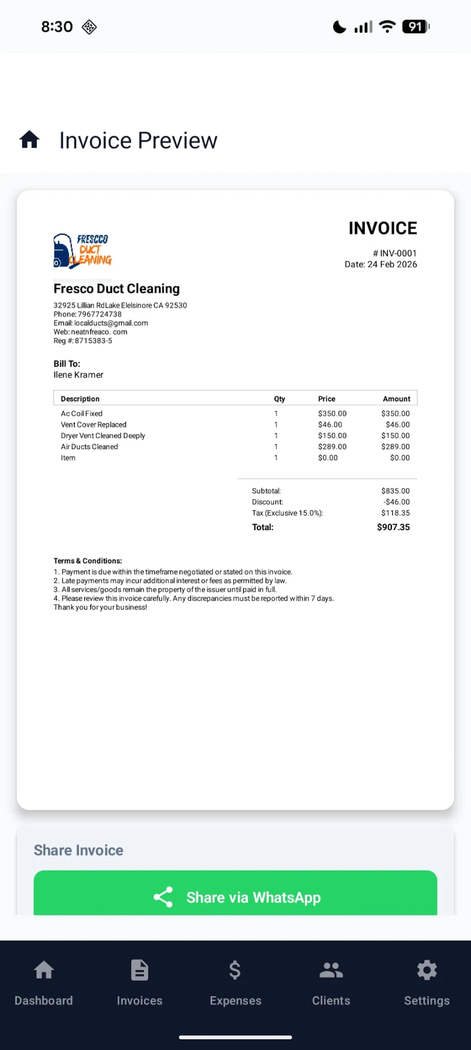 Invoice Maker: Bill & Track screenshot 4