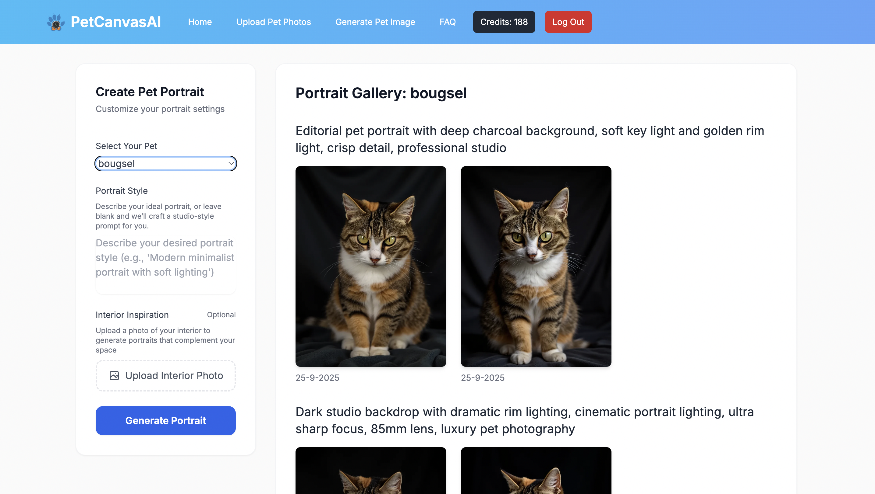 Petkaonse - Carica il tuo animale domestico la tua stanza → Ottieni un servizio fotografico di AI professionale media 3
