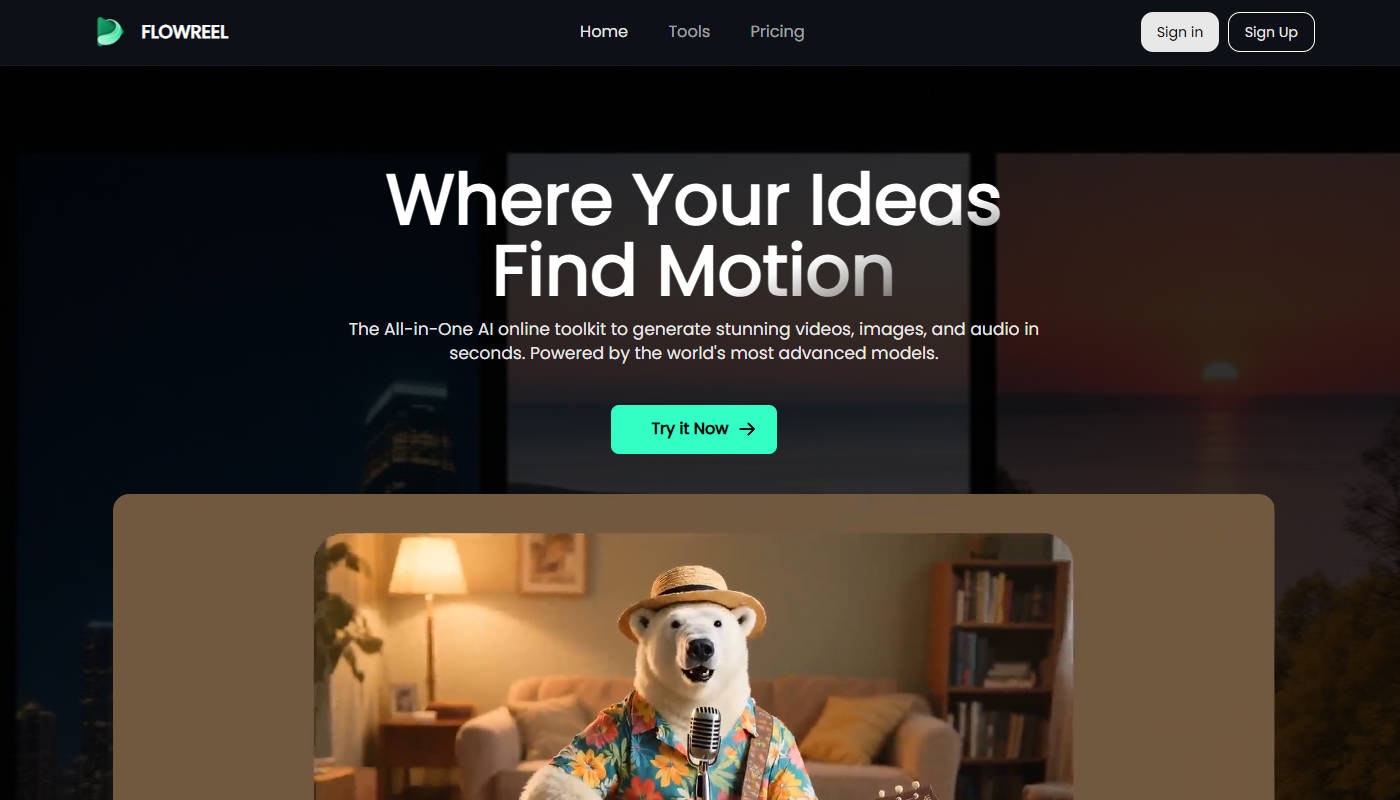 Média Flowreel - La boîte à outils AI tout-en-un pour la vidéo, l'image et la voix. 2