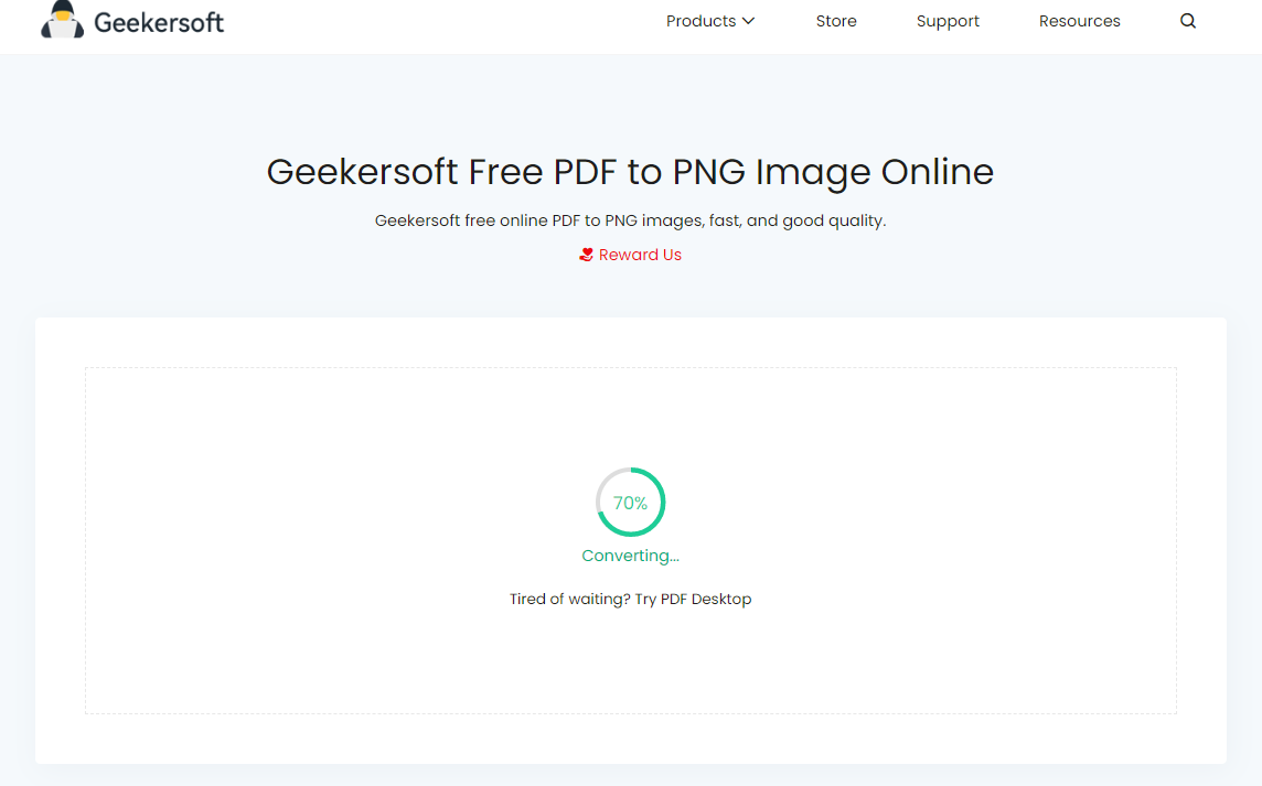 Geekersoft PDF ฟรีเป็นภาพ PNG ออนไลน์ media 2