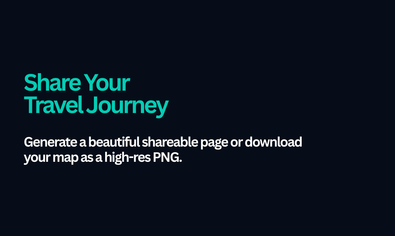 Visited Countries Map Generator gallery image