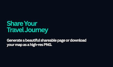 Visited Countries Map Generator gallery image