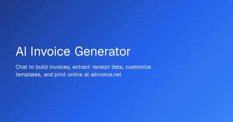 Ai invoice genaretor  screenshot 1