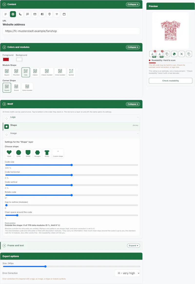 QR-Code-Creator screenshot 2