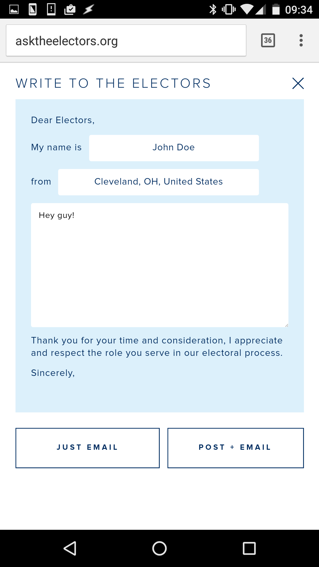 Ask The Electors gallery image