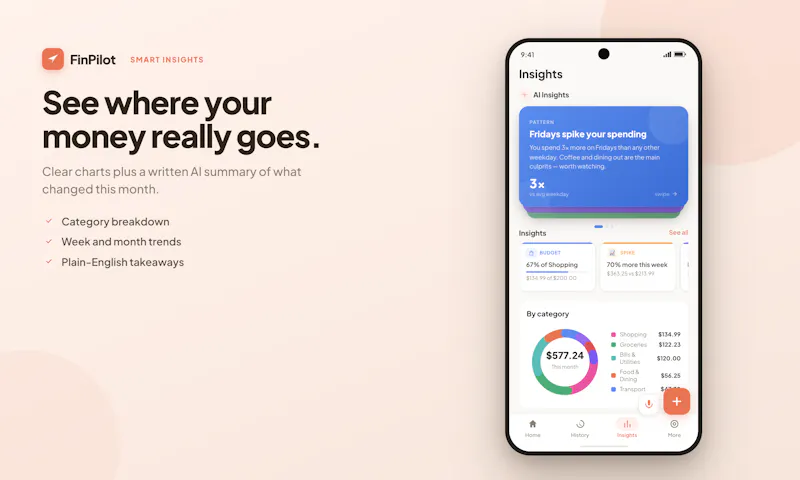FinPilot – AI Expense Tracker screenshot 3