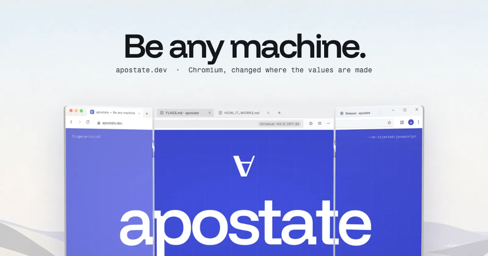 Apostate · Be any machine screenshot 1