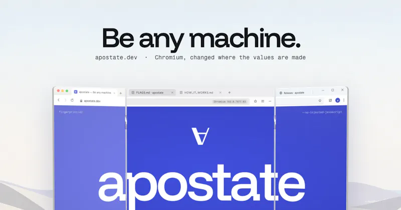 Apostate · Be any machine screenshot 1