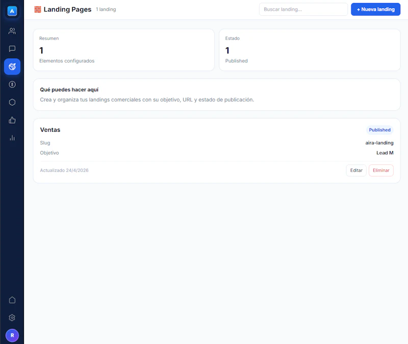 Aira CRM screenshot 2