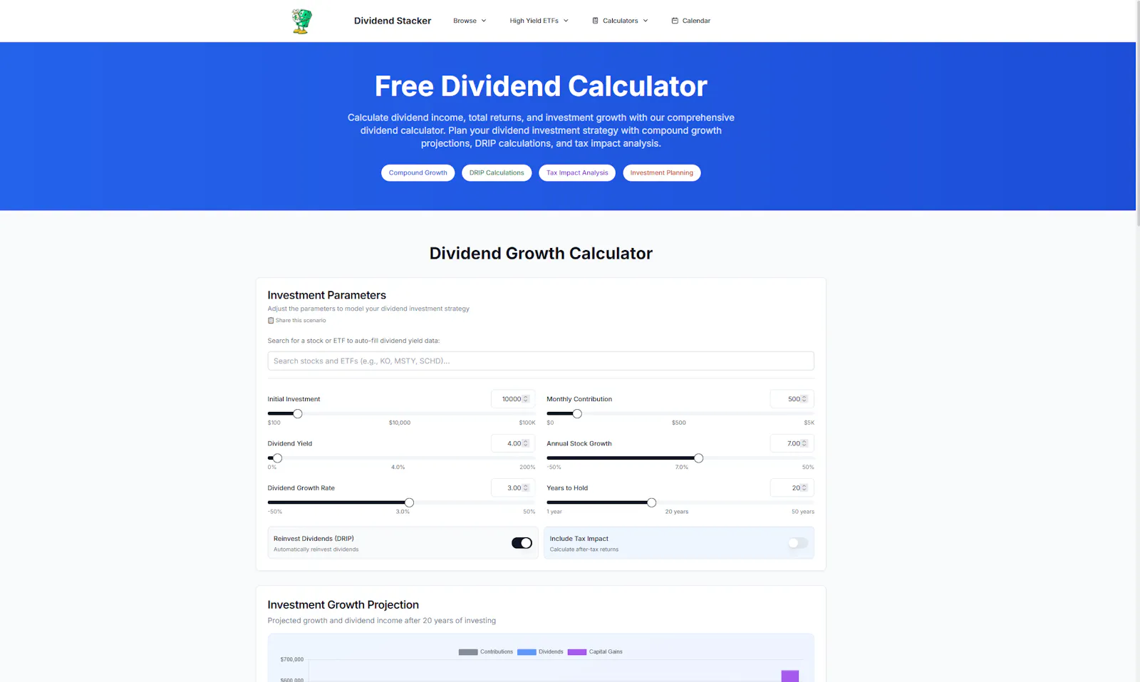 Dividend Stacker screenshot 3