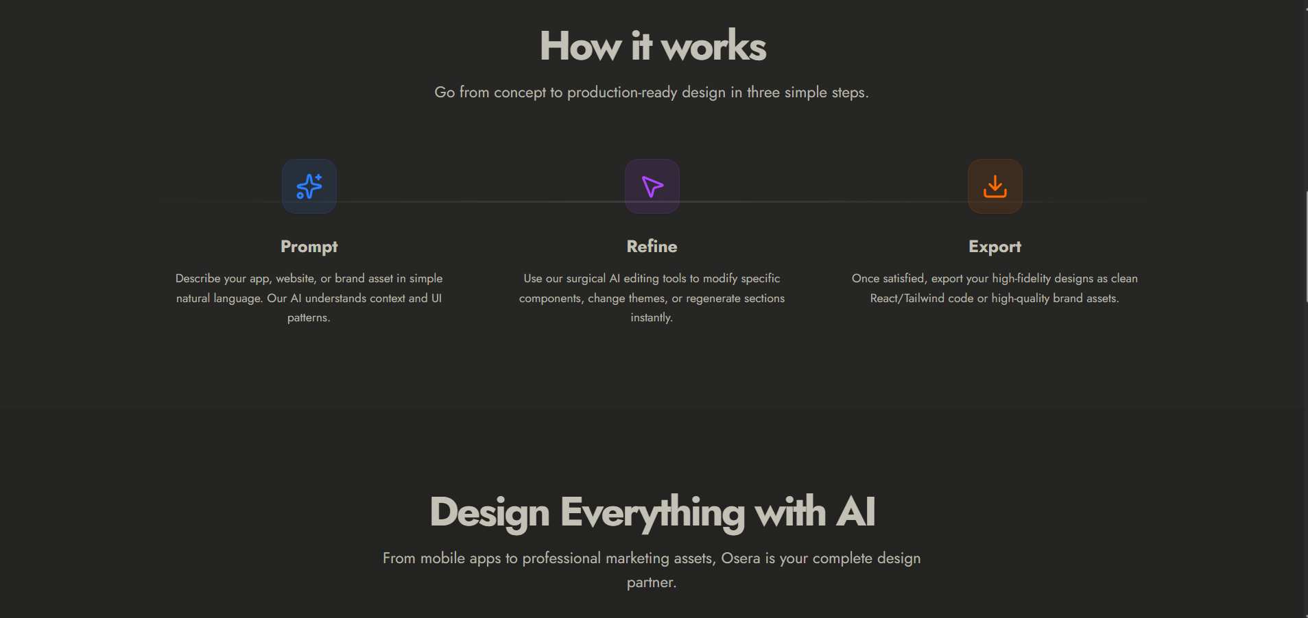 Text to editable UI designs in seconds gallery image