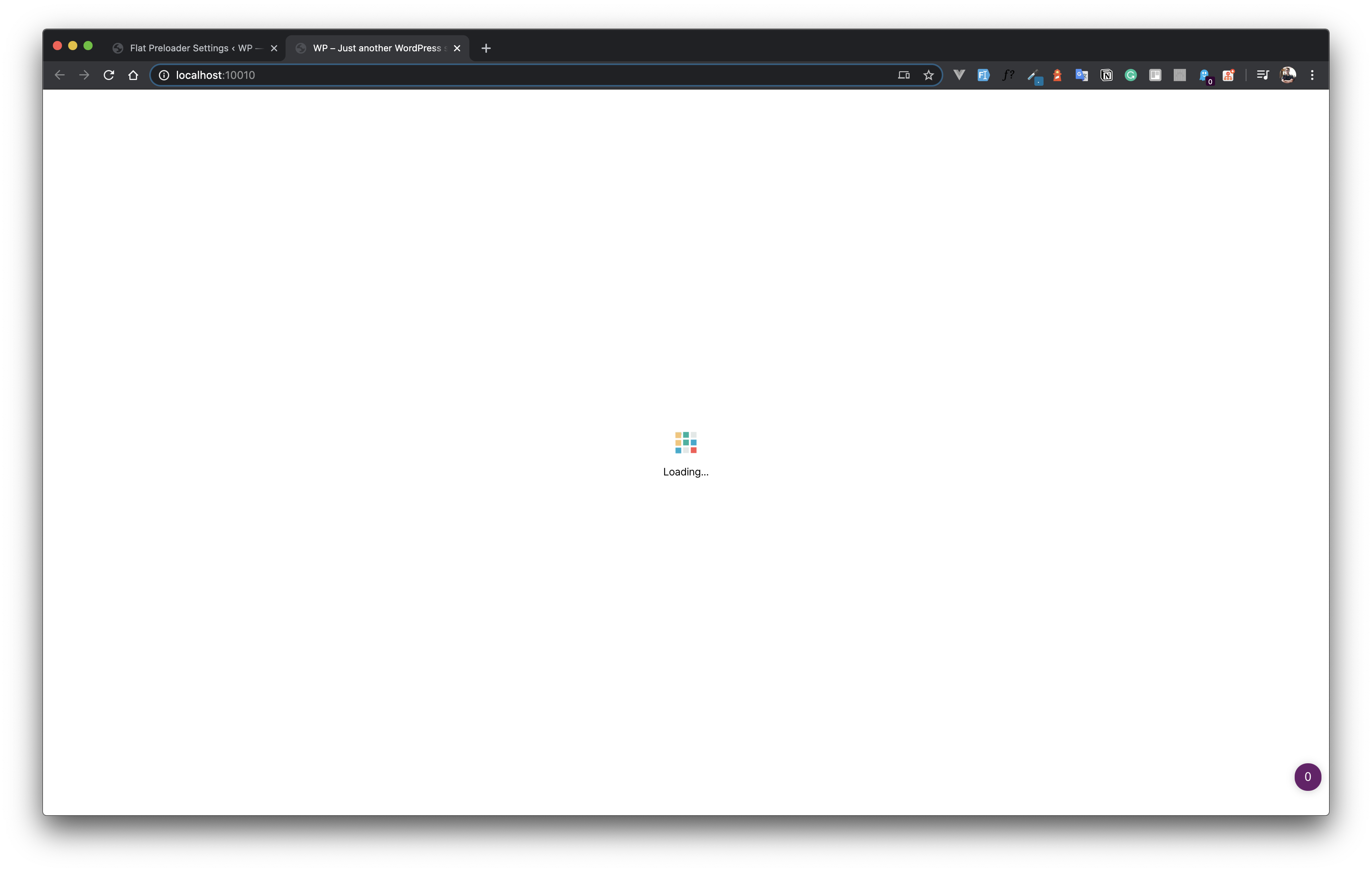 Flat Preloader for WordPress gallery image