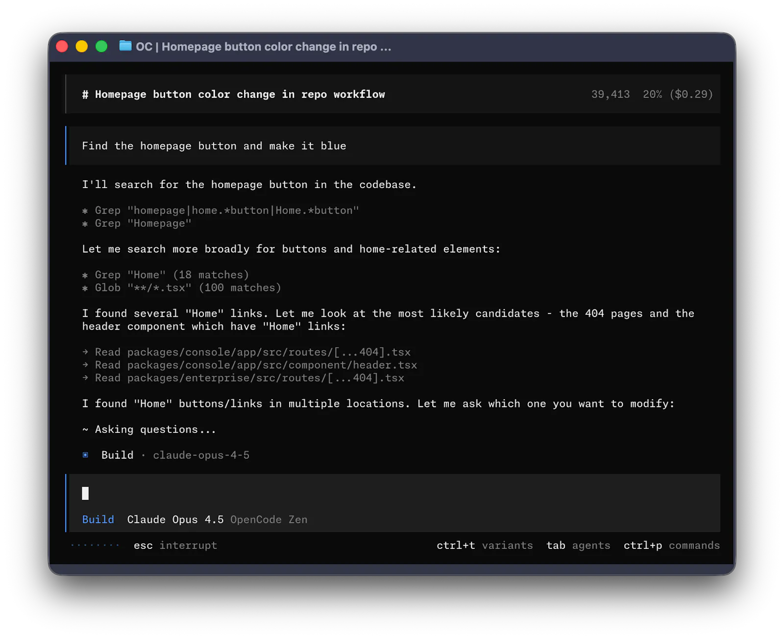 OpenCode 2.0 screenshot 2