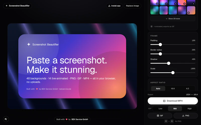 Screenshot Beautifier screenshot 7