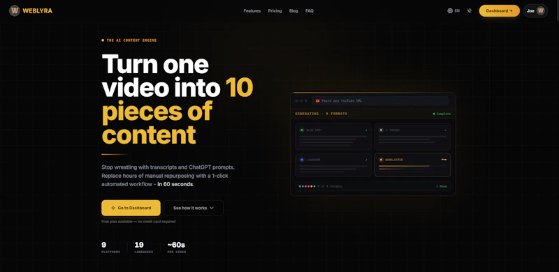 Weblyra screenshot 2
