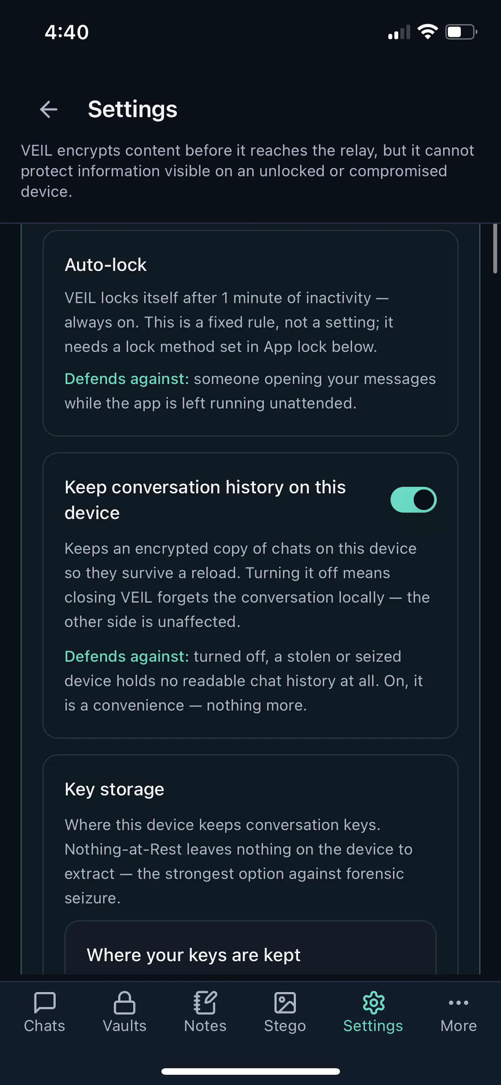 VEIL - More than Encrypted Messaging screenshot 8