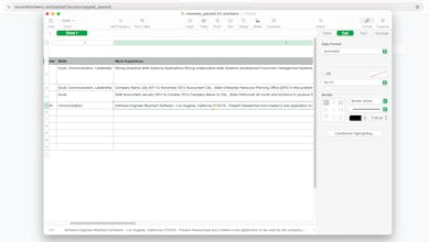 Resume To Sheets gallery image