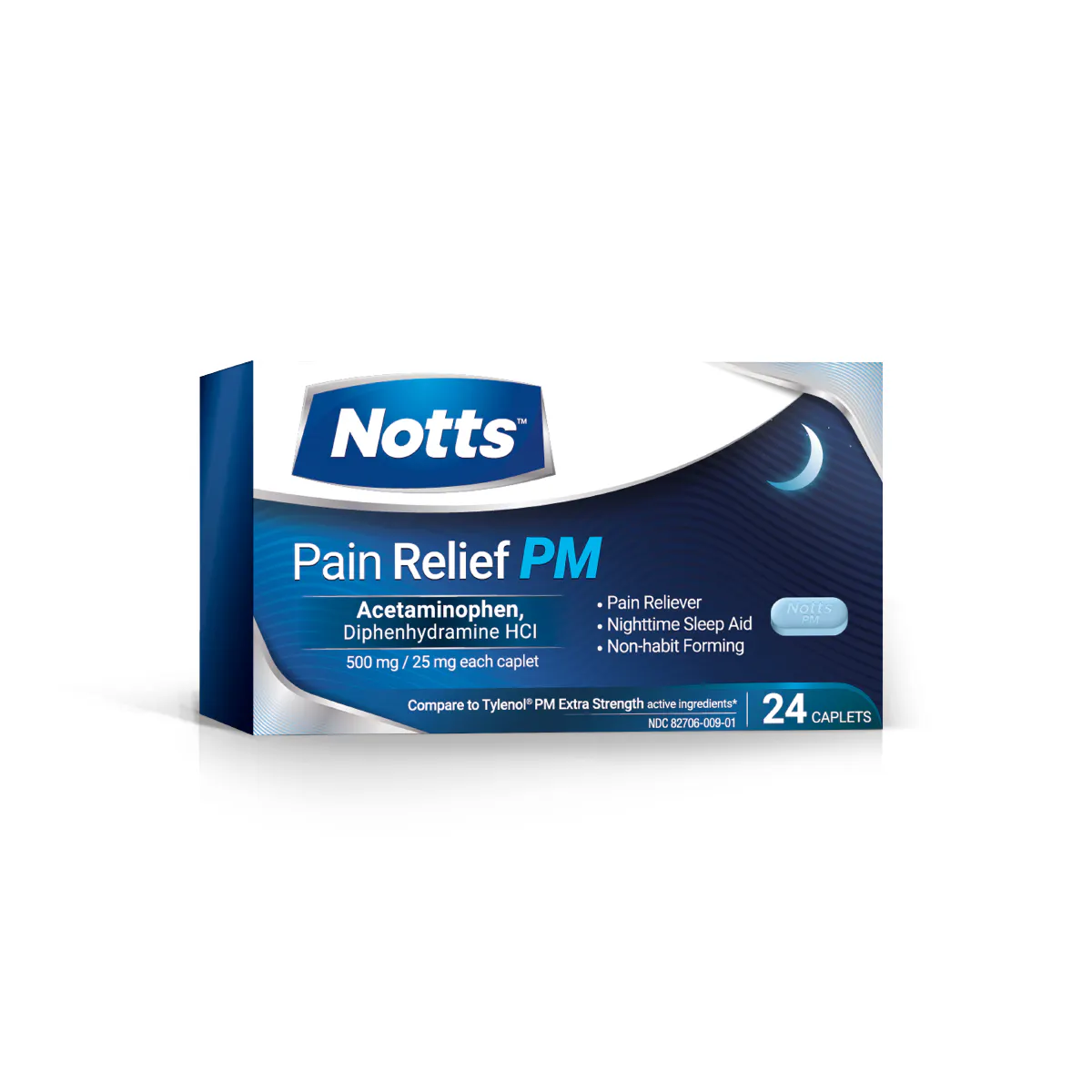 NOTTS Pain Relief PM 24 Caplets gallery image