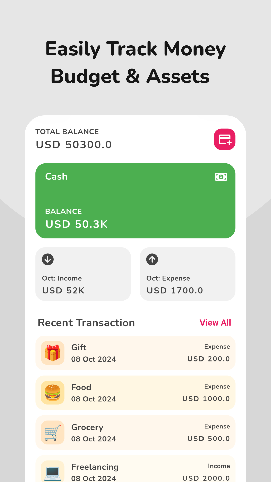 App di pianificatore di budget carino - App bella e facile da usare per le finanze di budget e monitoraggio media 1